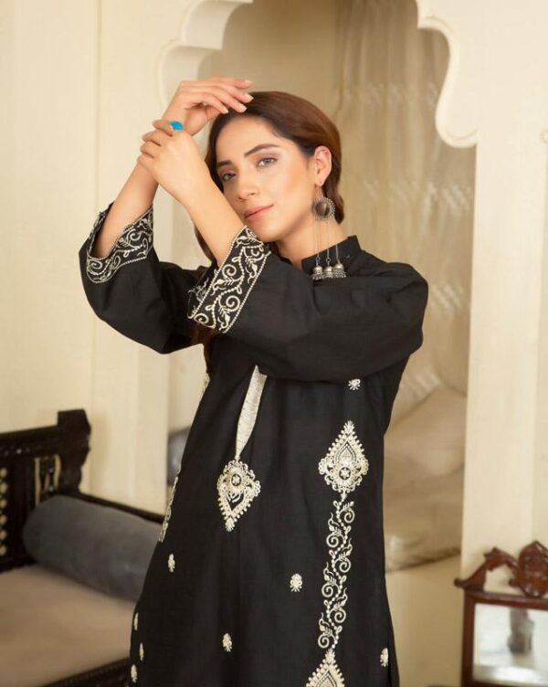 Summer Breeze: Lawn Embroidered Kurta 2 Piece Suit for Classic Appeal